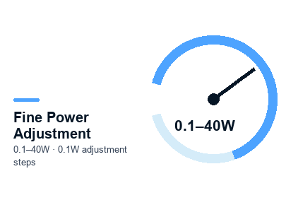 2. 0.1W Power Steps