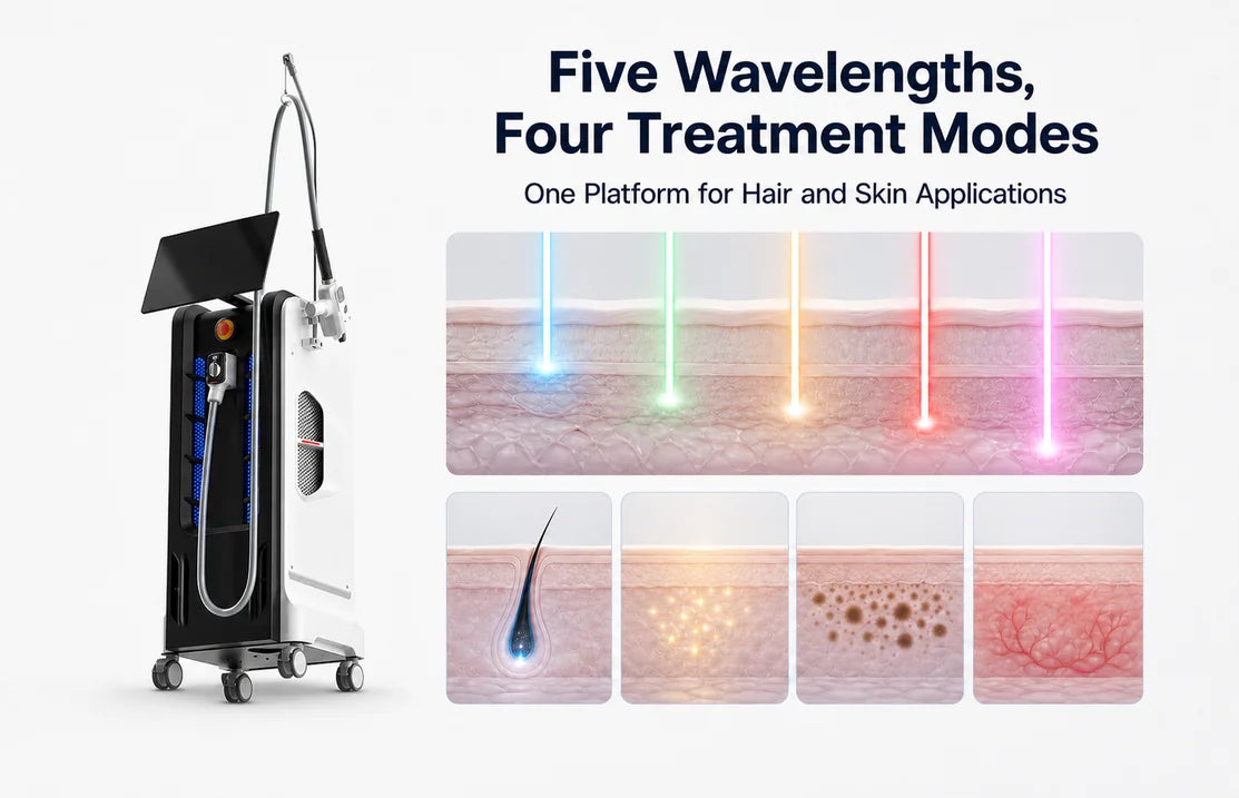 Five Wavelengths, Four Treatment Modes