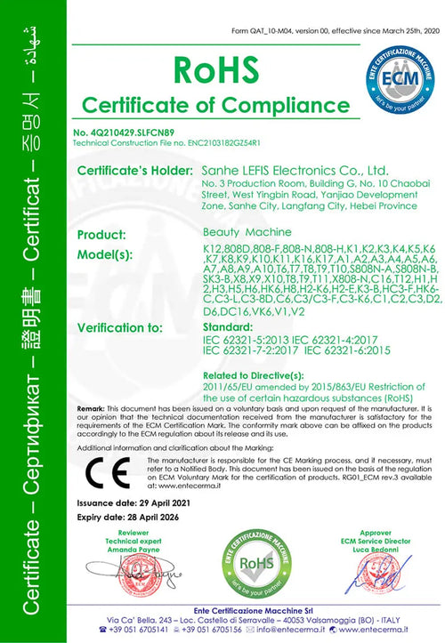 ROHS Certificate