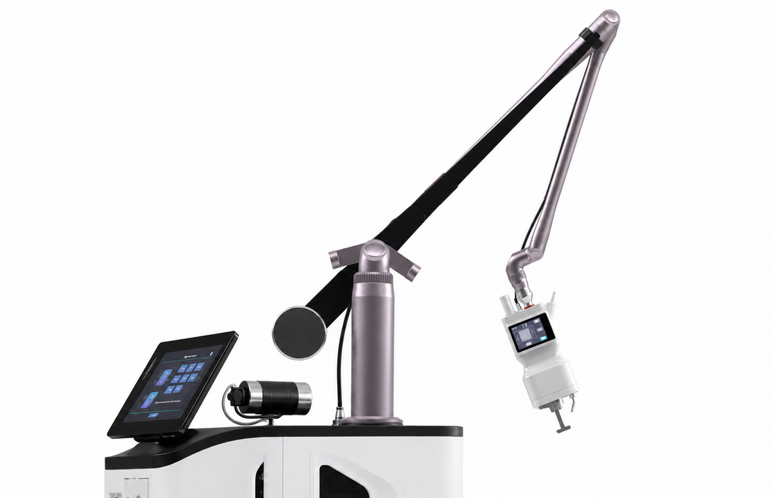 Screen-Equipped Handpiece