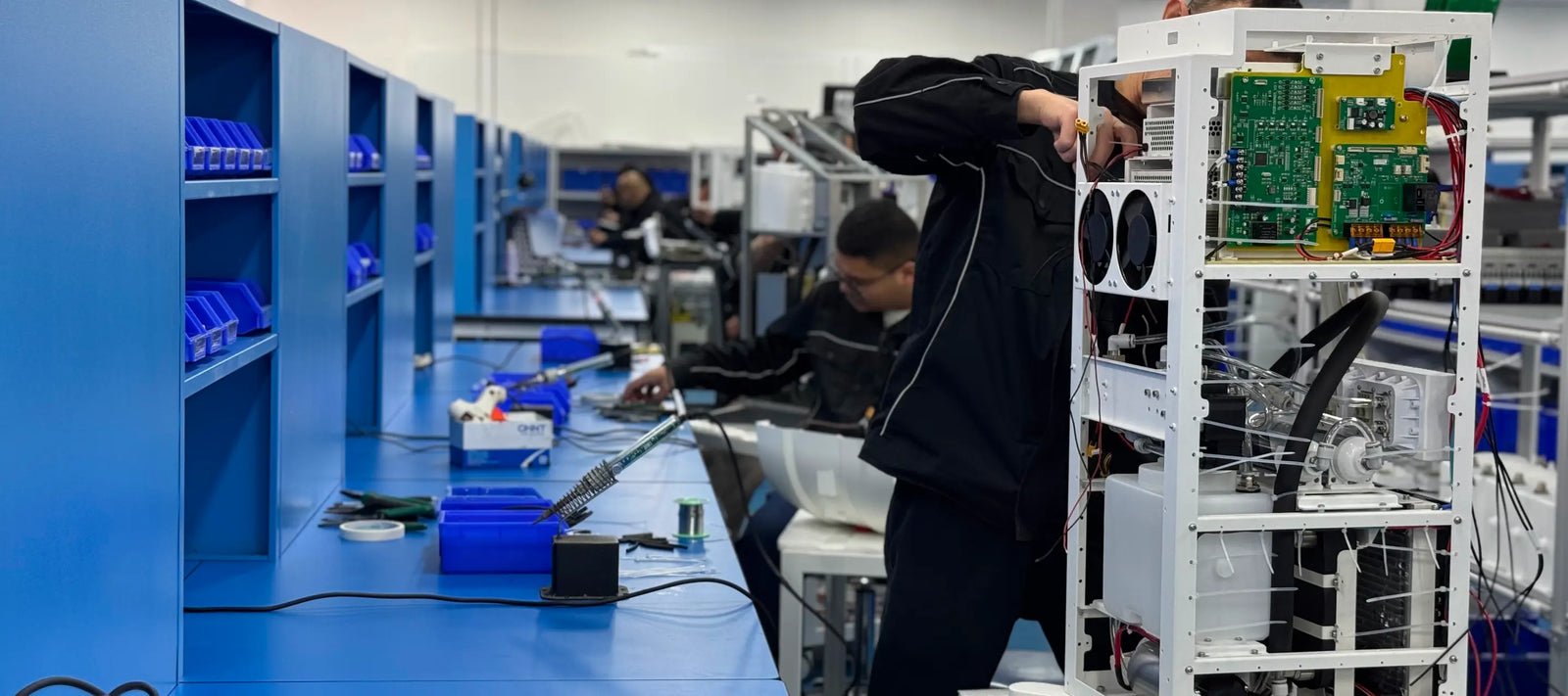 Lean production starting from electronic component